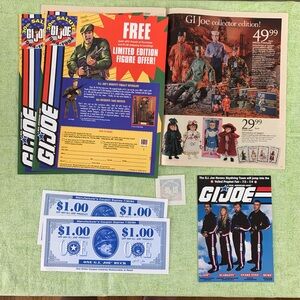 1990’s GI Joe Collector’s paperwork.